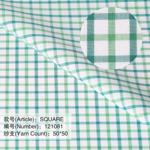 green fancy cotton fabric for men