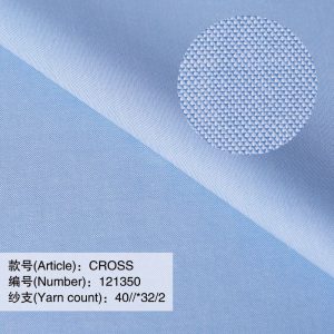 blue oxford shirt fabric
